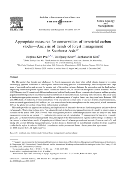 Appropriate measures for conservation of terrestrial carbon stocks