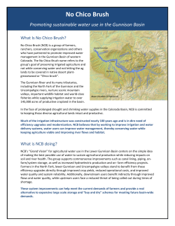 No Chico Brush (NCB) is a group of farmers, ranchers, conservation