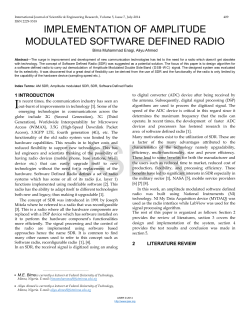 implementation of amplitude modulated software defined radio