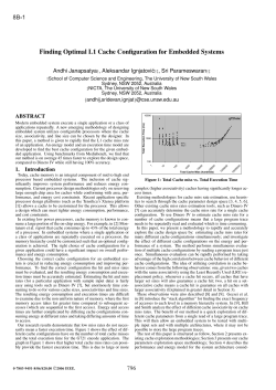 Finding Optimal L1 Cache Configuration for Embedded Systems
