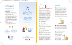 Surface Water Management - Alberta New Home Warranty Program
