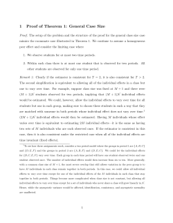 1 Proof of Theorem 1: General Case Size