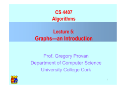 Graphs&mdash;an Introduction - Computer Science