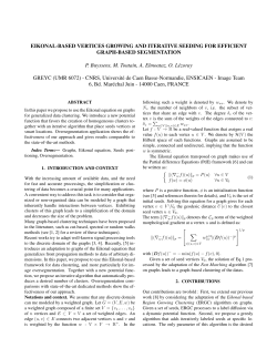 EIKONAL-BASED VERTICES GROWING AND