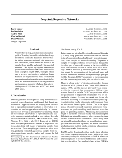 Deep AutoRegressive Networks - JMLR Workshop and Conference