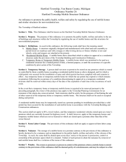 Ordinance Number 26