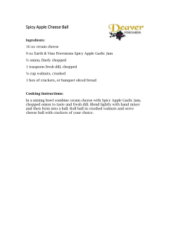 Spicy Apple Cheese Ball