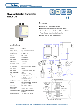 Oxygen Detector-Transmitter E2608-O2