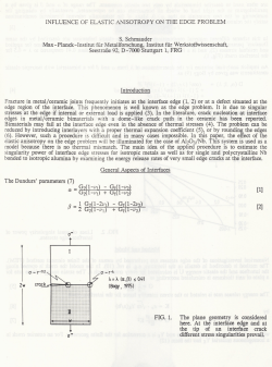 INFLUENCE OF ELASTIC ANISOTROPY ON THE EDGE PROBLEM