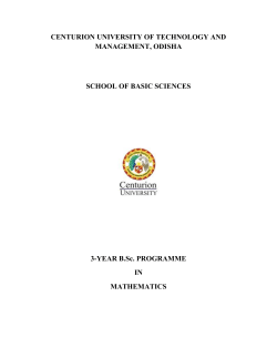 MATH - Centurion University