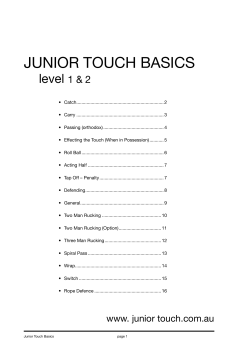 JUNIOR TOUCH BASICS