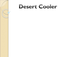 Desert Cooler Full Seminar Report and PPT