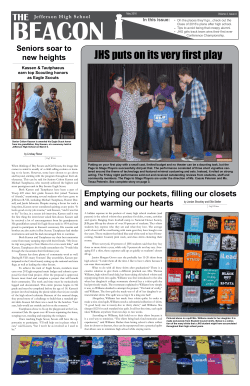 JHS puts on its very first play