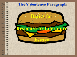 Jane Schaffer Writing Strategy