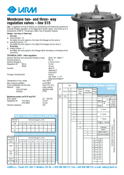 Membrane two- and three- way regulation valves &ndash; line 515