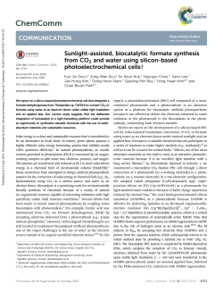Sunlight-assisted, biocatalytic formate synthesis from CO2 and water