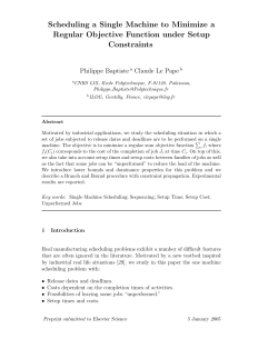 Scheduling a Single Machine to Minimize a Regular Objective