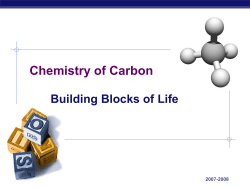 Chemistry of Carbon - San Diego Unified School District