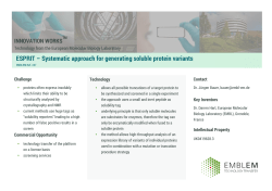 ESPRIT &ndash; Systematic approach for generating soluble protein variants