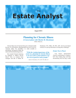 Estate Analyst - Eccleston Law