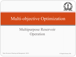 Operation of multi-objective multipurpose reservoir&hellip;