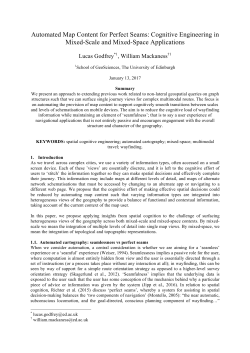 Automated Map Content for Perfect Seams: Cognitive