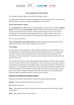 How to Apply for the Job You Want