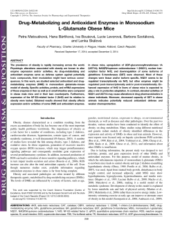 Drug-Metabolizing and Antioxidant Enzymes in Monosodium L