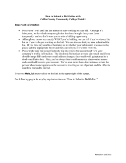 How to Submit a Bid Online with Collin County Community College