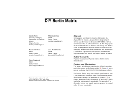 DIY Bertin Matrix