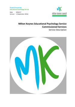 Educational Psychology Service - commissioned services (DOCX
