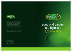 pond and garden LED light set 3/5 way sets