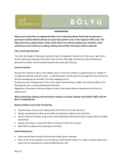 LVT Maintenance