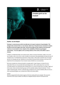 Complex grief can be treated!