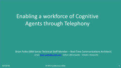 Pulito-Enabling Cognitive Telephony Agents