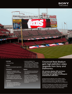 Cincinnati Reds Stadium gets high-definition video upgrade from