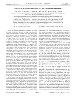 Cooperative Atom-Light Interaction in a Blockaded Rydberg Ensemble