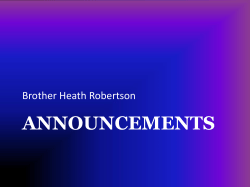 Comer PPT 2 - Highway 157 Church of Christ