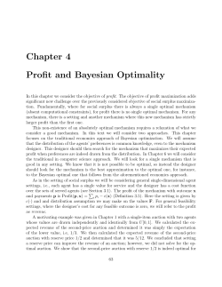 Profit and Bayesian Optimality