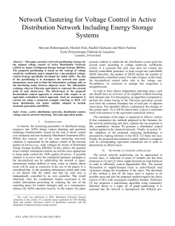 Network Clustering for Voltage Control in Active - Infoscience