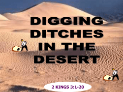 Digging Ditches in the Desert
