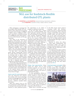 (NGL) use for feedstock-flexible distributed GTL plants Sep 04, 2015