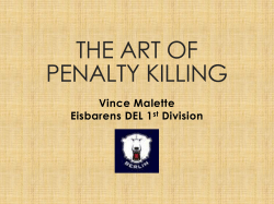 the art of penalty killing