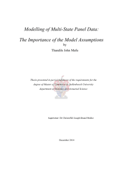Modelling of Multi-State Panel Data: The Importance of the Model