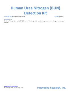 Human Urea Nitrogen (BUN) Detection Kit