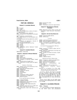 133 PART 228&mdash;MINERALS Subpart A
