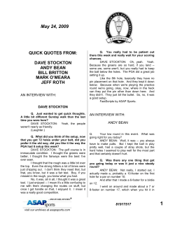 Dave Stockton, Andy Bean, Bill Britton, Mark O`Meara