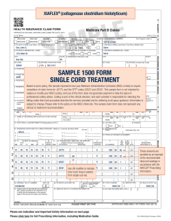 sample 1500 form single cord treatment