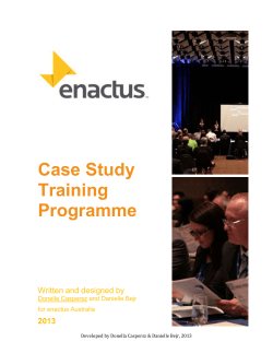 Module outline - case study