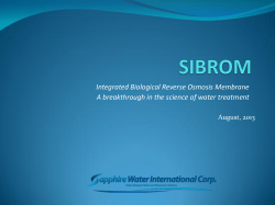 Integrated Biological Reverse Osmosis Membrane